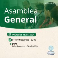 OBERÁ: Se convoca a una Asamblea General en Barrio Cien Hectáreas