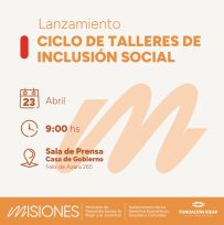 Desarrollo Social invita a al lanzamiento del Ciclo de Talleres Virtuales Gratuitos 