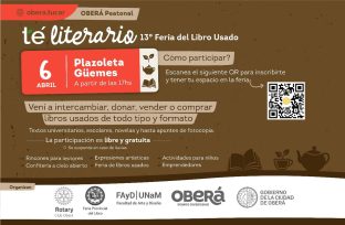 Se viene el Té literario y la 13º Feria del Libro Usado