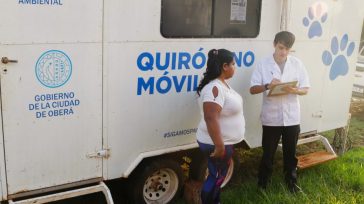 El quirófano móvil está funcionando en Villa Lindstrom