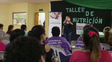 Adultos Mayores Obereños se capacitaron en nutrición para mejorar su calidad de vida