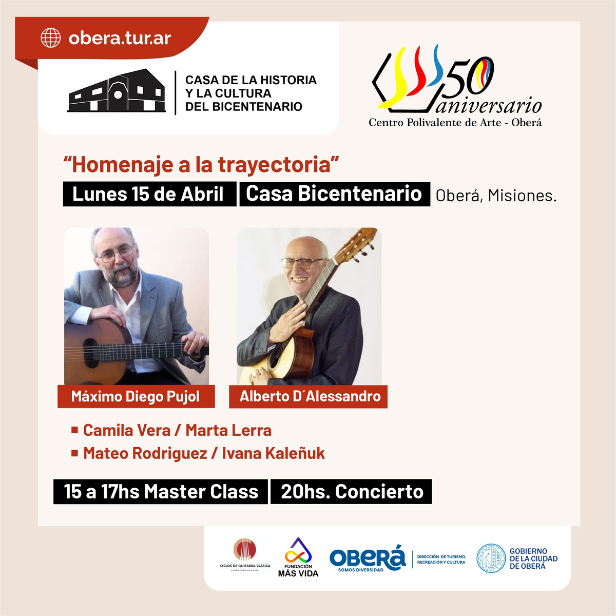 Actividades en el marco de los 50 aniversario del Centro Polivalente de Oberá