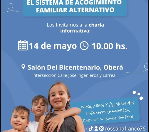 Defensoría de Misiones impulsa acogimiento familiar alternativo en Oberá