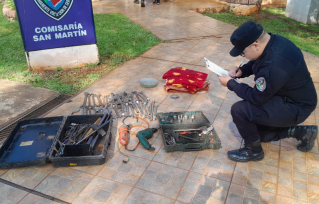 El rápido accionar policial resultó en el secuestro de elementos robados y la detención del presunto autor en San Martín