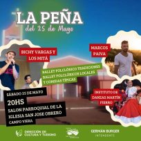 Gran peña folclórica en Campo Viera por el 25 de mayo