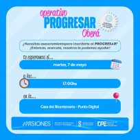 El Operativo PROGRESAR estará en Oberá
