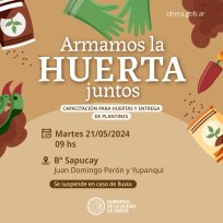 El Gobierno de la Ciudad de Oberá apuesta a la soberanía alimentaria en los barrios