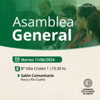 OBERÁ: Asamblea General en Barrio Villa Cristen 1