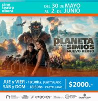 Nueva semana con estrenos en la cartelera del Cine Teatro Oberá-