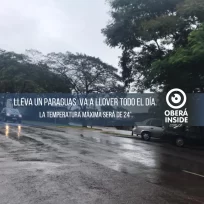 El centro y norte de Misiones está bajo alerta amarilla por tormentas intensas