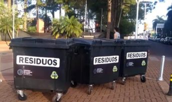 Oberá mejora la gestión de residuos en el microcentro con la instalación de nuevos contenedores