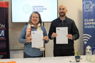 Importante firma de convenio llevará más talleres de capacitación a los barrios obereños