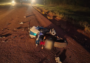 Motociclista resultó lesionado tras colisionar contra una retroexcavadora sobre ruta provincial 05