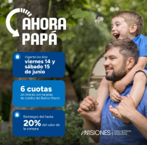 El programa “Ahora Papá” busca incentivar el consumo local y ofrecer beneficios económicos a las familias