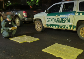 Dos persona se encontraban varados en la ruta con un cargamento de marihuana