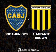 Hoy Boca enfrenta a Almirante Brown por los 16avos de final de la Copa Argentina