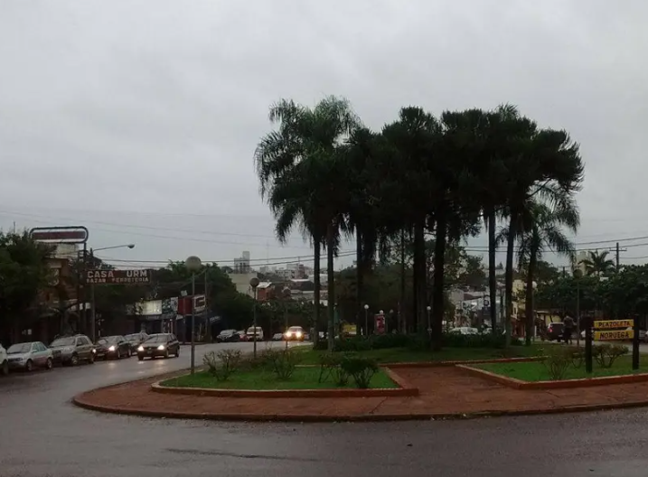 Martes con vientos y lluvias en Oberá