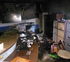 Se incendio la Municipalidad de Bernardo de Irigoyen, los bomberos lograron sofocar el fuego