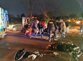Motociclista sufrió lesiones graves tras chocar contra un autoelevador en Oberá