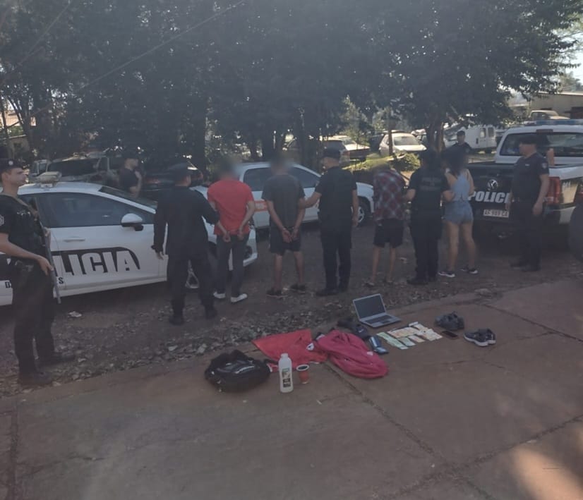 CAMPO VIERA: Detuvieron a cuatro delincuentes con objetos robados en un remis