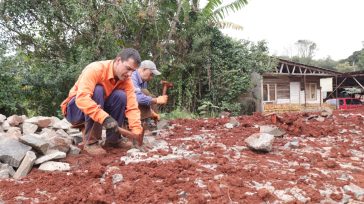 OBERÁ: Nuevas obras de empedrado en el Barrio Ecológico