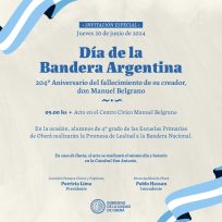 Día de la Bandera en honor al Gral Manuel Belgrano, y Toma de la Promesa de Lealtad a la Bandera a los alumnos de 4º grado de las Escuelas Primarias de Oberá