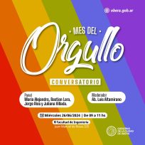 Se realizará un conversatorio por el Mes del Orgullo en Oberá