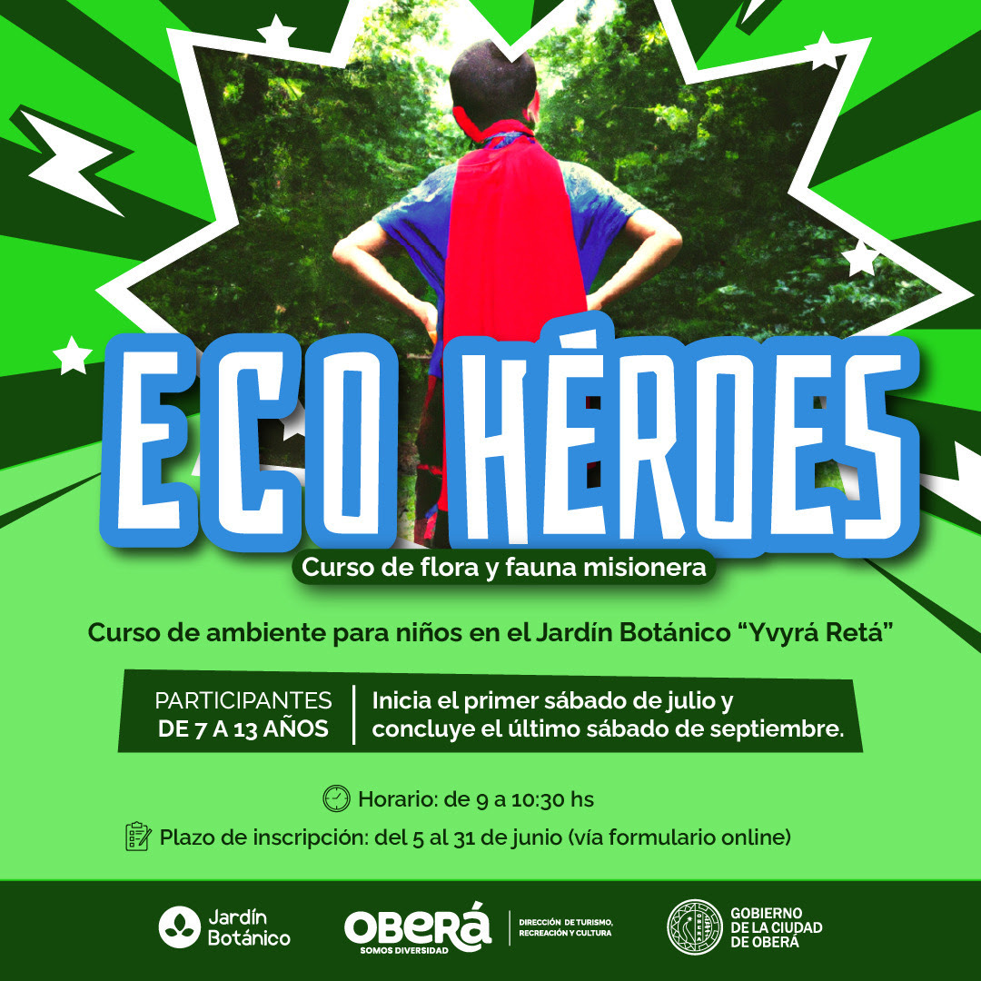 Eco Héroes en Oberá, un curso para aprender sobre la flora y fauna misionera