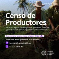 OBERÁ: Convocan a un censo de productores para impulsar el desarrollo económico local