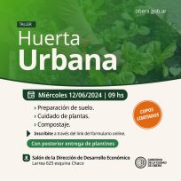 Taller de Huertas Urbanas en Oberá: Aprende a cultivar en espacios pequeños