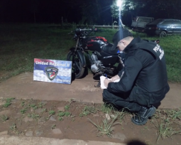 Le robo la moto de su vecino en Oberá y fue detenido en Alberdi donde se recuperó el rodado