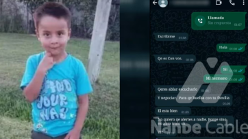 El hermano de Loan recibió un mensaje extorsivo, “Él está bien. No quiero que alertes a nadie porque sino no habrá trato ¿ok?