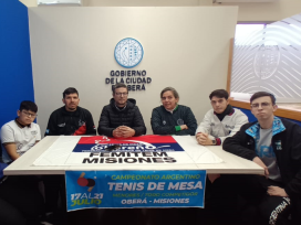 La edición 69 del Campeonato Argentino de Tenis de Mesa, se juagara en Oberá