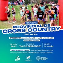 El camping Salto Berrondo, recibe la segunda fecha del provincial de Cross Country