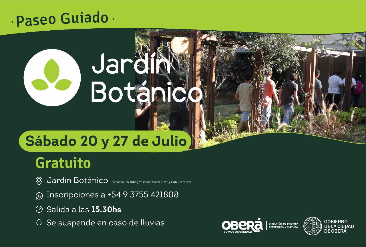 Vuelven las visitas guiadas por «Los Jardines de Oberá»