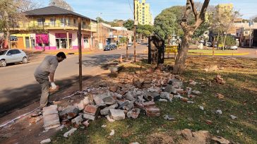 OBERÁ: Mejoras y puesta en valor de plazoleta Brasil