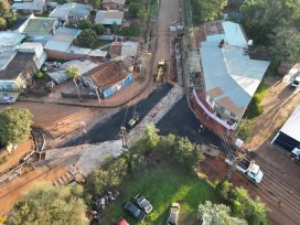 Avanzan con la obra de Tres Esquinas, que beneficia a varios barrios Obereños