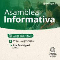 OBERÀ: Asamblea informativa en el Barrio San José