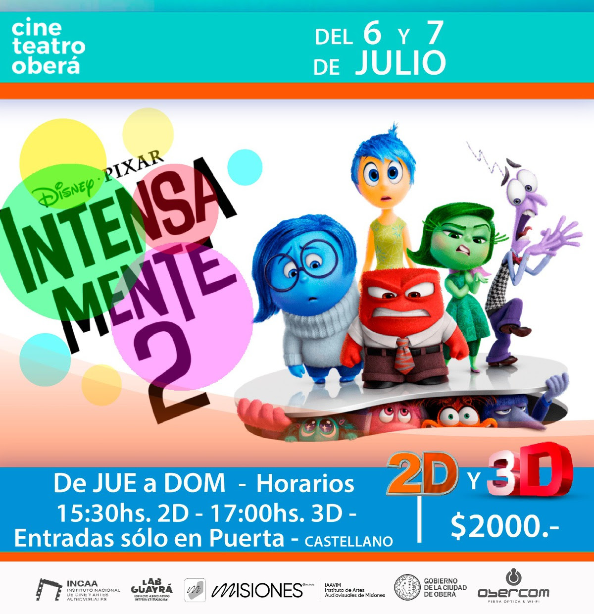 Estrenos en la cartelera del Cine Teatro Oberá