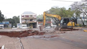 OBERÁ: Mejoras en badén de avenidas Sarmiento y San Luis