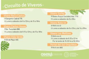 Camino de viveros, un recorrido para conocer la flora obereña
