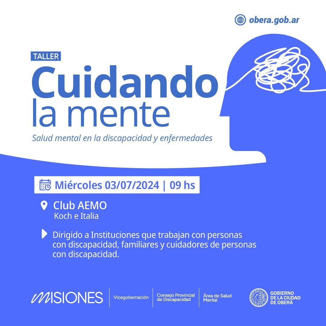 «Cuidando la Mente»: Un taller sobre Salud Mental en la Discapacidad y Enfermedad