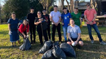 Plogging en el marco de la Jornada Verde en barrio Hultgren