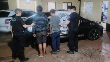 La policía detuvo a tres sujetos de amplio prontuario delictivo, uno de ellos con pedido de captura por Robo