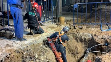Descubrieron un túnel frente a un banco de San Isidro
