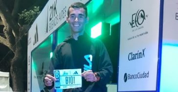 El obereño Agustín Da Silva, rompió un récord provincial en la Media Maratón de Buenos Aires