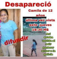 Buscan a una nena de 12 años que fue vista por última vez el pasado jueves en E l Soberbio