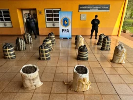 Policía Federal incautó 210 kilos de marihuana en Puerto Piray