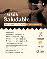 OBERÁ: El programa Parada Saludable estará en la plazoleta Güemes