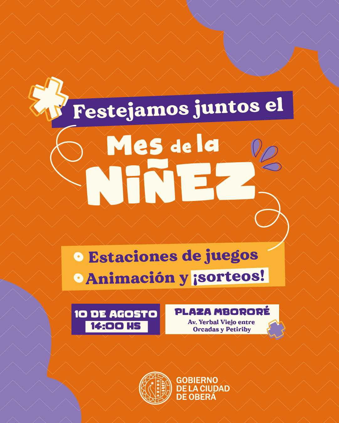 OBERÁ: Mes de la niñez, con juegos, charlas, paseos y mucho más